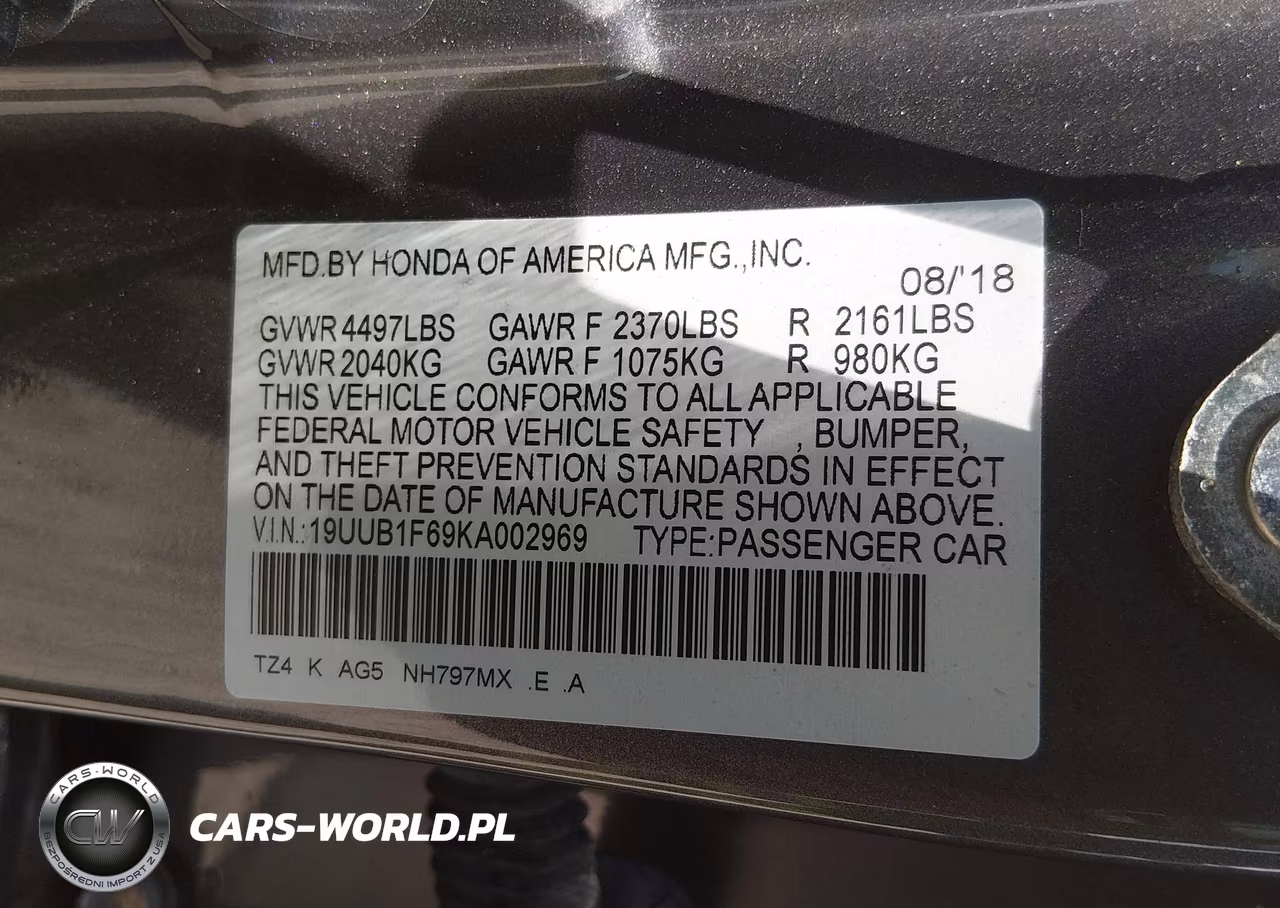 2019 Acura Tlx Tech A-Spec Pkgs VIN:19UUB1F69KA002969 - 9