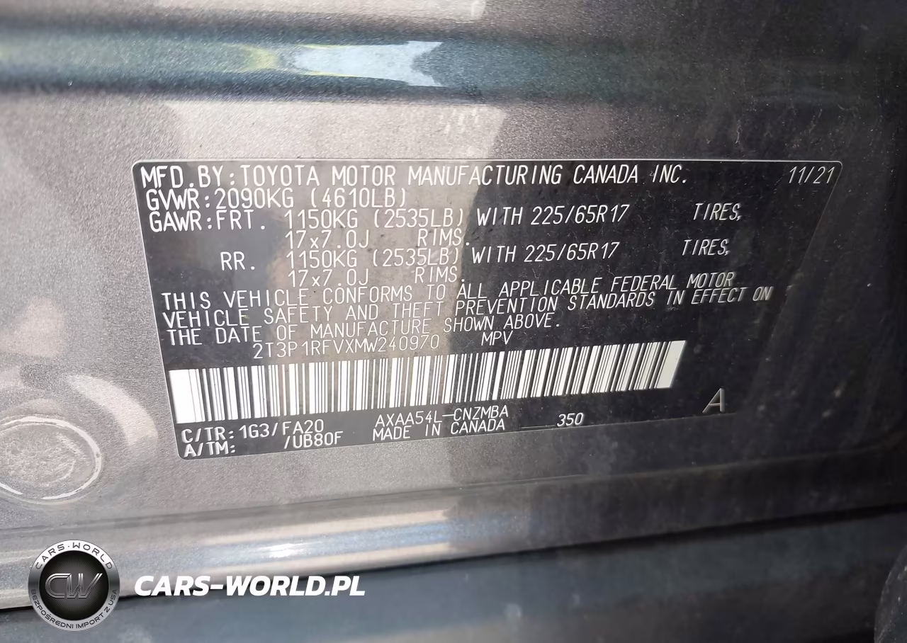 2021 Toyota Rav4 Xle VIN:2T3P1RFVXMW240970 - 9
