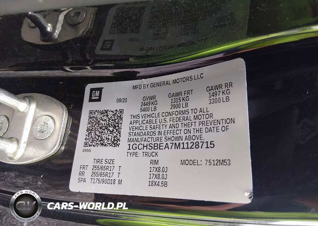 2021 Chevrolet Colorado 2Wd Long Box Wt VIN:1GCHSBEA7M1128715 - 9