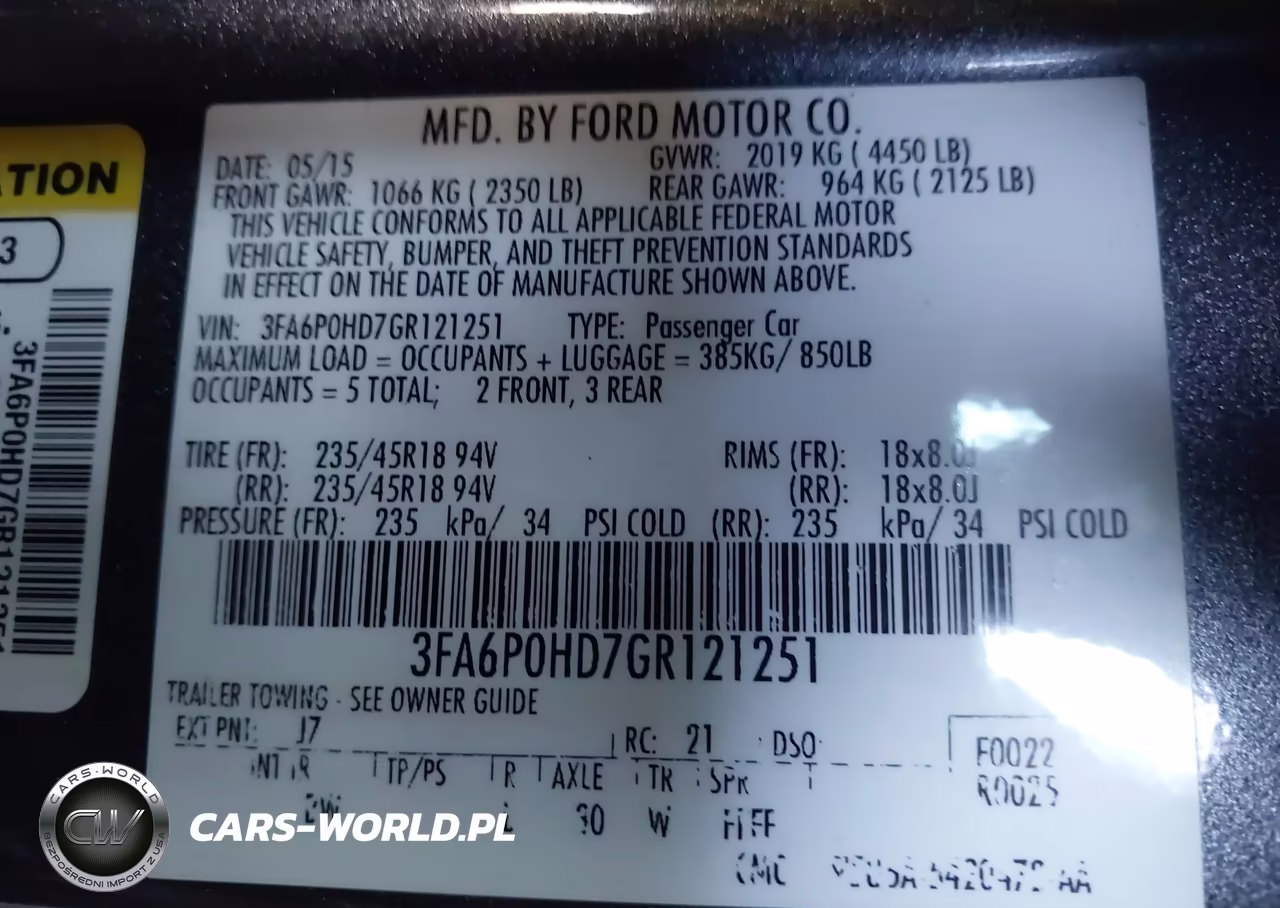 2016 Ford Fusion Se VIN:3FA6P0HD7GR121251 - 9
