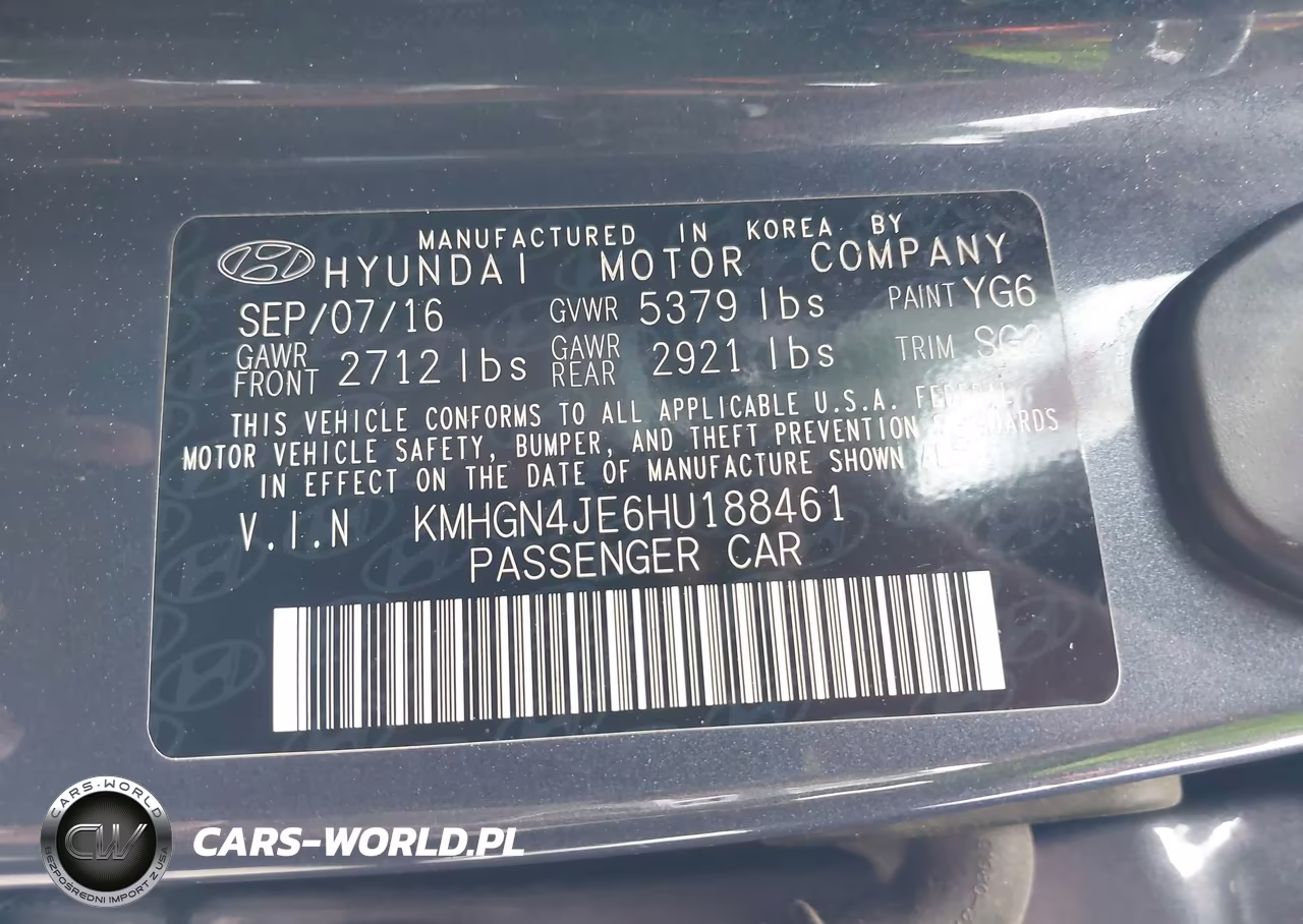 2017 Genesis G80 3.8 VIN:KMHGN4JE6HU188461 - 9