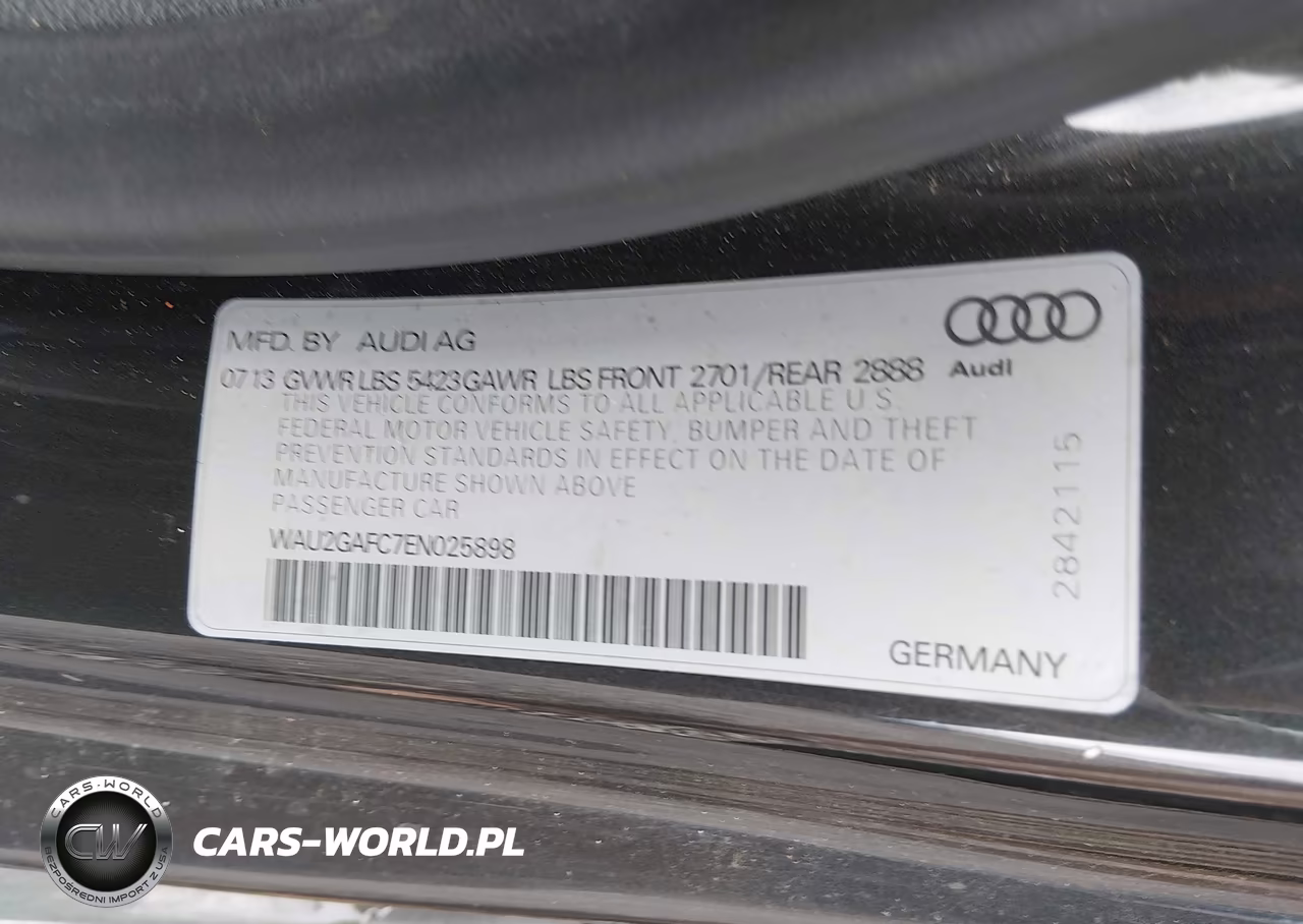 2014 Audi A7 3.0T Premium Plus VIN:WAU2GAFC7EN025898 - 9