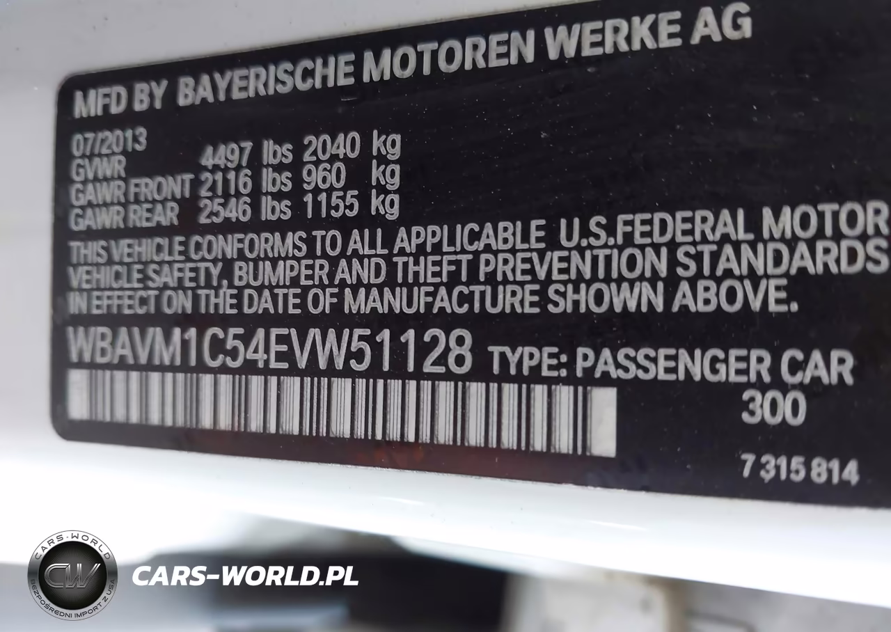 2014 BMW X1 Sdrive28I VIN:WBAVM1C54EVW51128 - 9