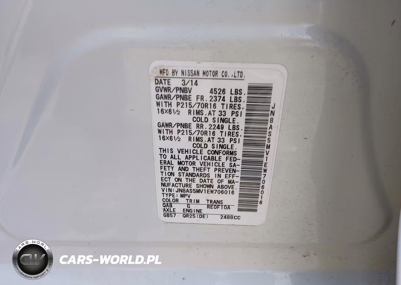 2014 Nissan Rogue Select S VIN:JN8AS5MV1EW706016 - 9