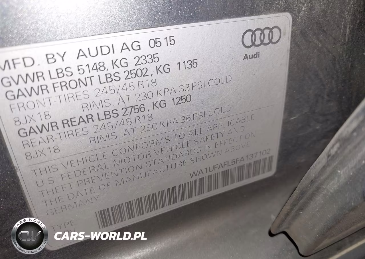 2015 Audi Allroad 2.0T Premium VIN:WA1UFAFL5FA137102 - 9