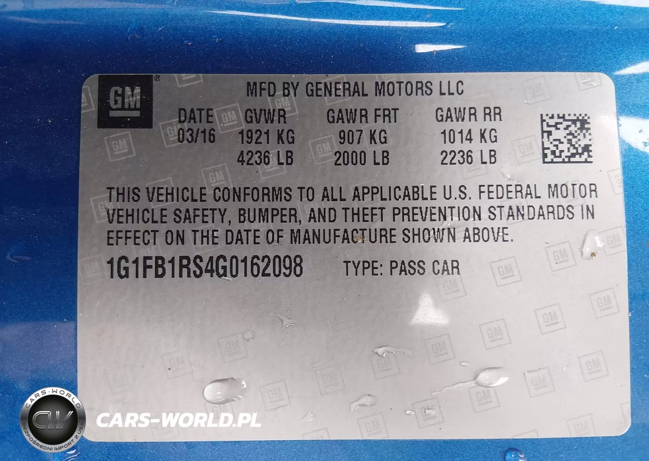2016 Chevrolet Camaro 1Lt VIN:1G1FB1RS4G0162098 - 9