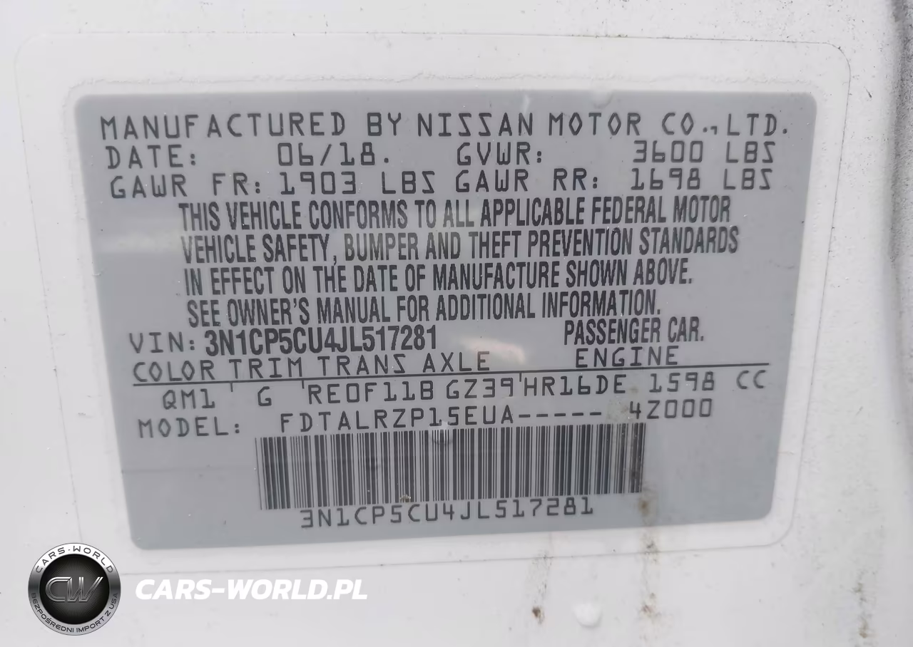 2018 Nissan Kicks S VIN:3N1CP5CU4JL517281 - 9