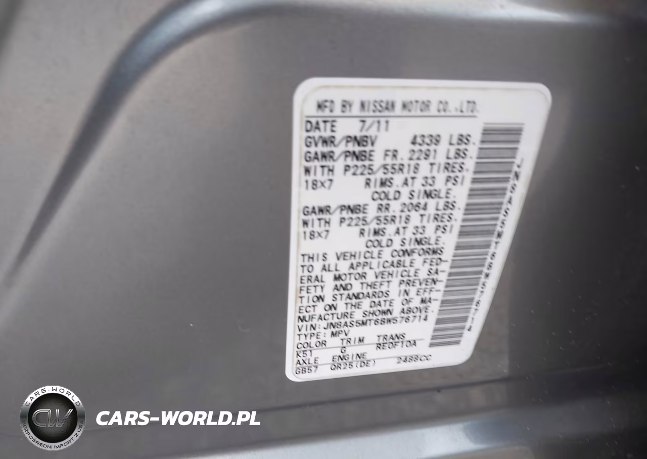 2011 Nissan Rogue Sv VIN:JN8AS5MT6BW576714 - 9