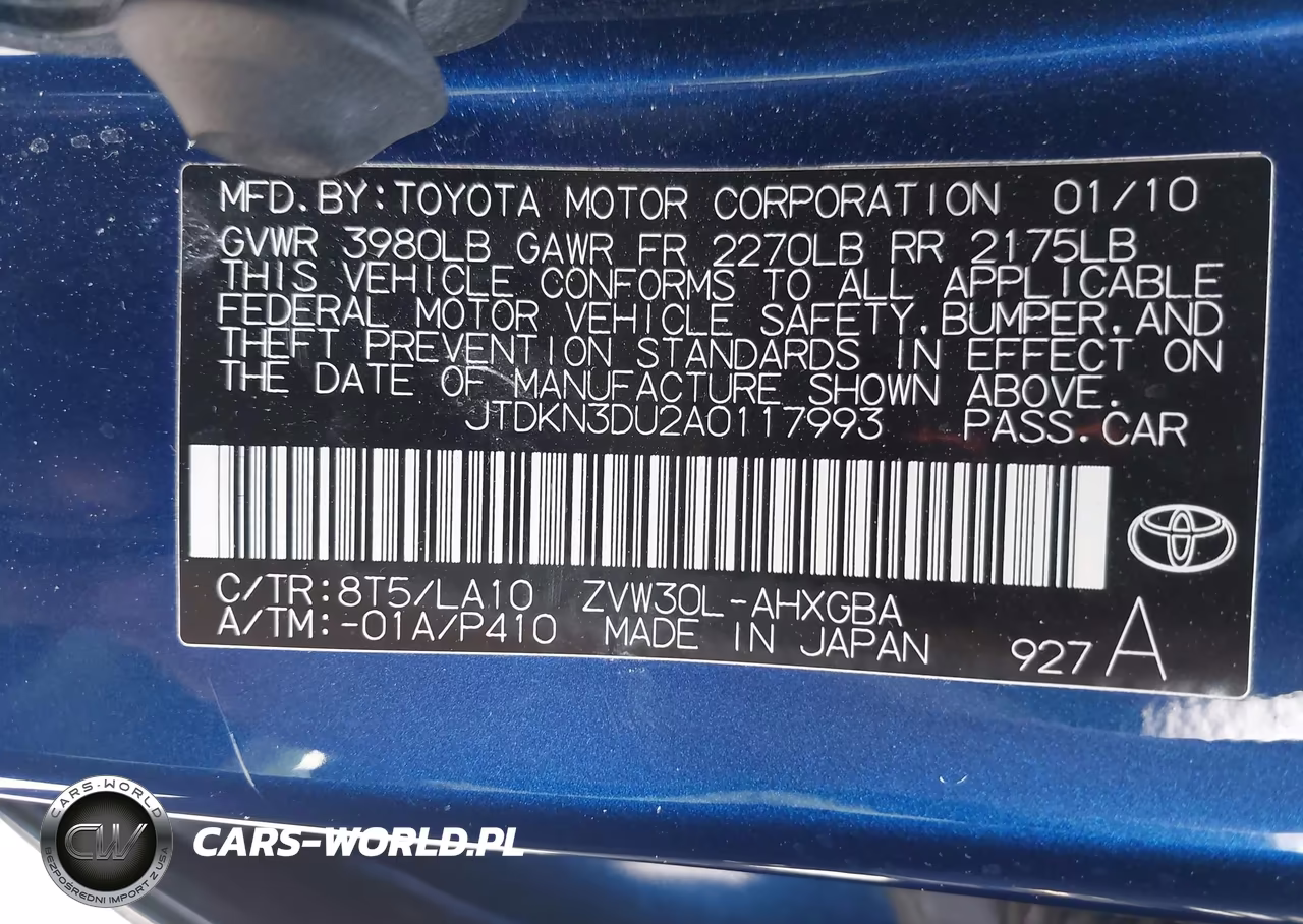 2010 Toyota Prius V VIN:JTDKN3DU2A0117993 - 9