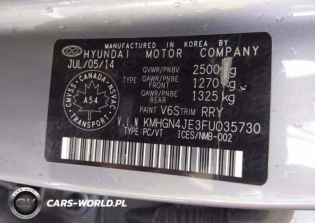 2015 Hyundai Genesis 3.8 Luxury VIN:KMHGN4JE3FU035730 - 9