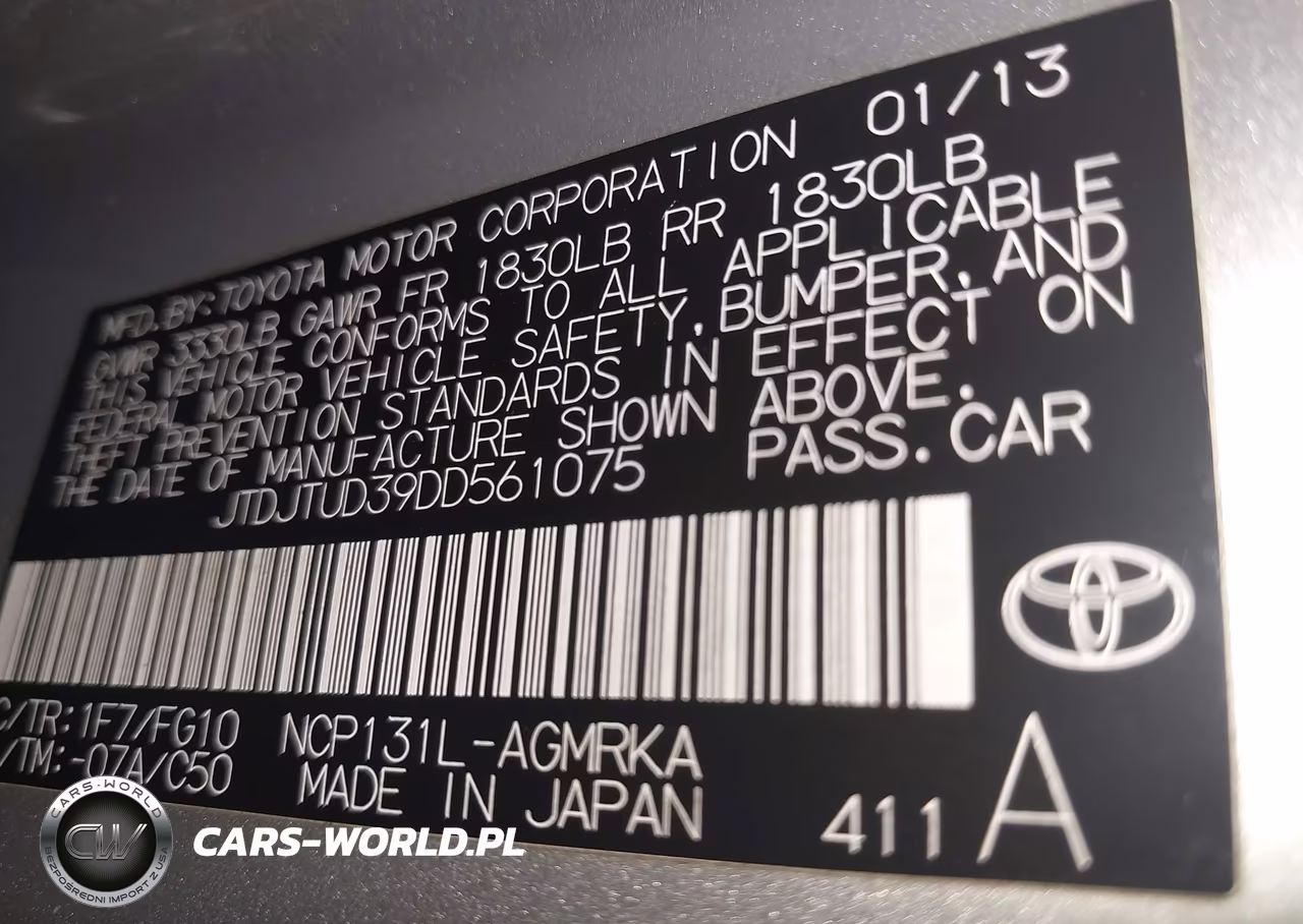 2013 Toyota Yaris L VIN:JTDJTUD39DD561075 - 9