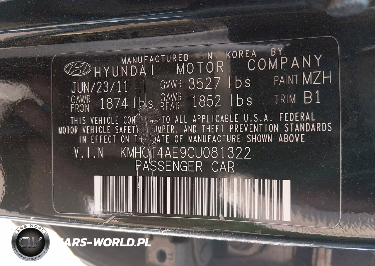 2012 Hyundai Accent Gls VIN:KMHCT4AE9CU081322 - 12