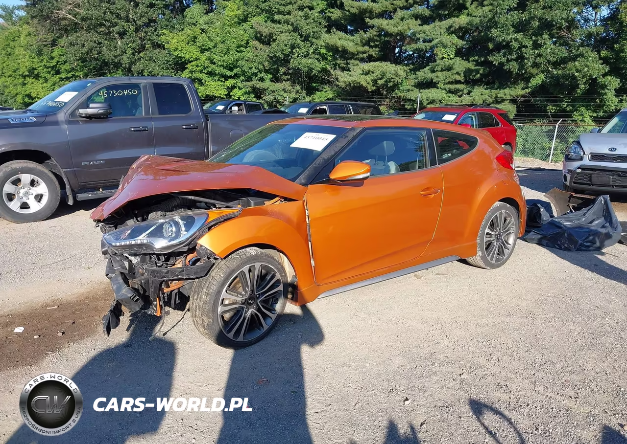 2016 Hyundai Veloster Turbo VIN:KMHTC6AE7GU279771 - 2