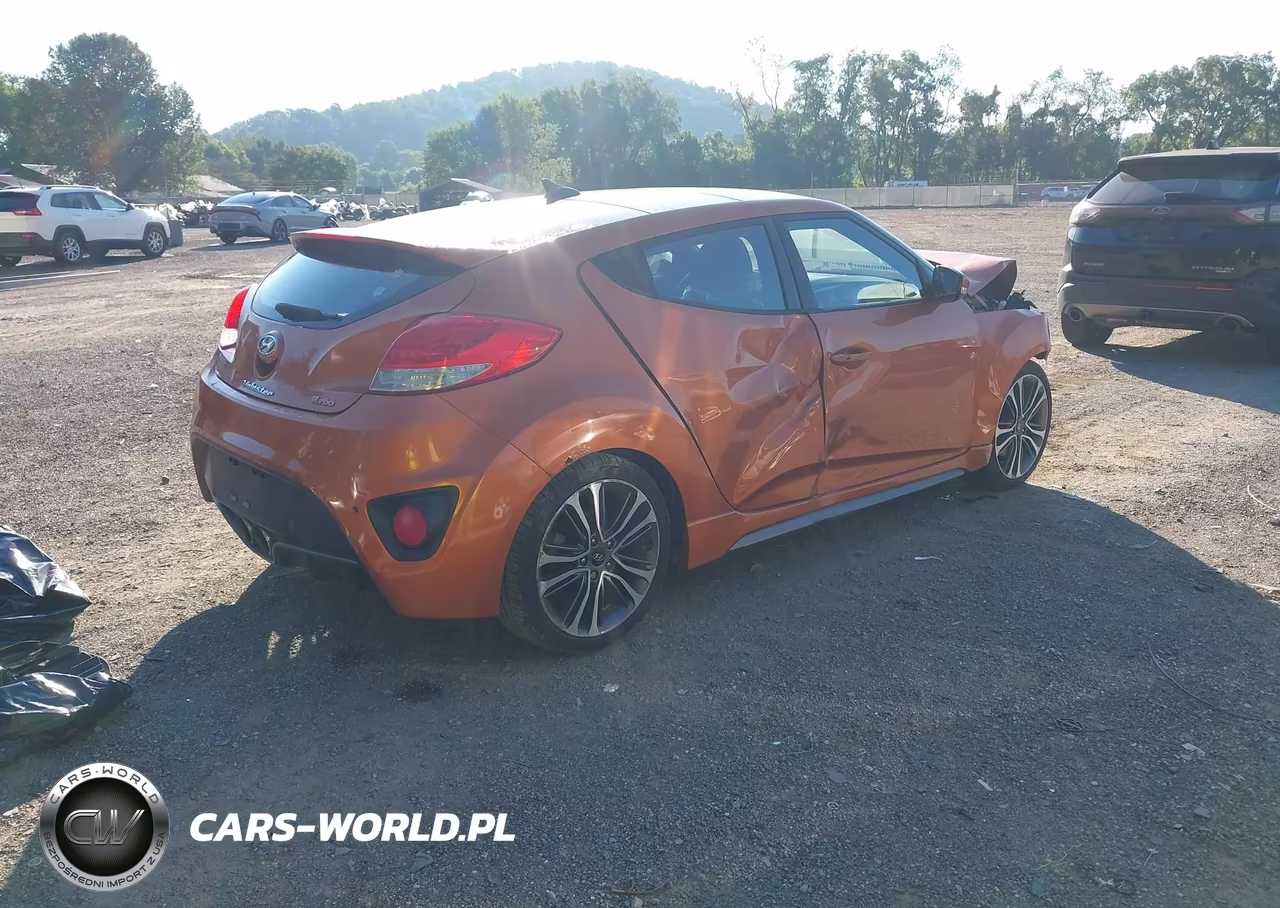 2016 Hyundai Veloster Turbo VIN:KMHTC6AE7GU279771 - 4