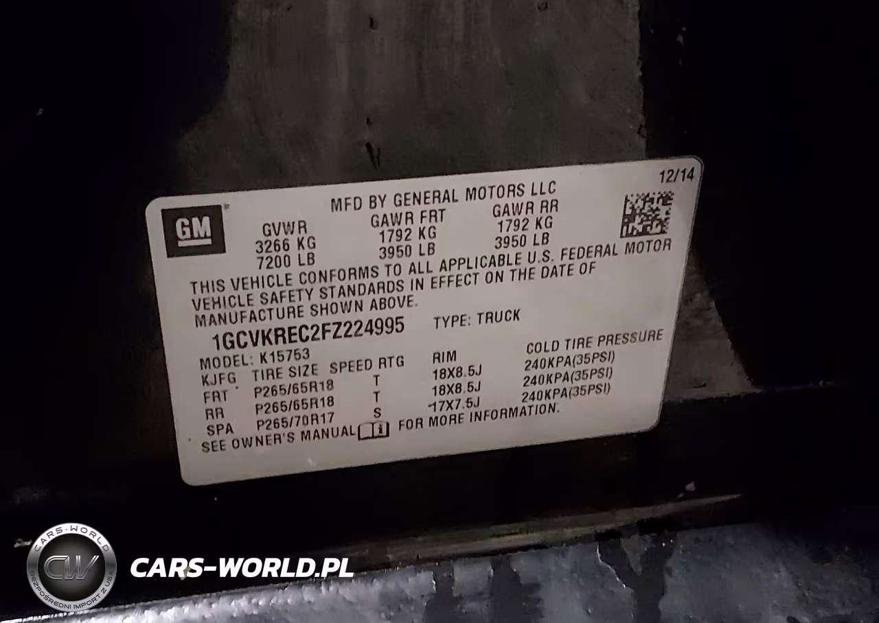 2015 Chevrolet Silverado 1500 Lt VIN:1GCVKREC2FZ224995 - 9