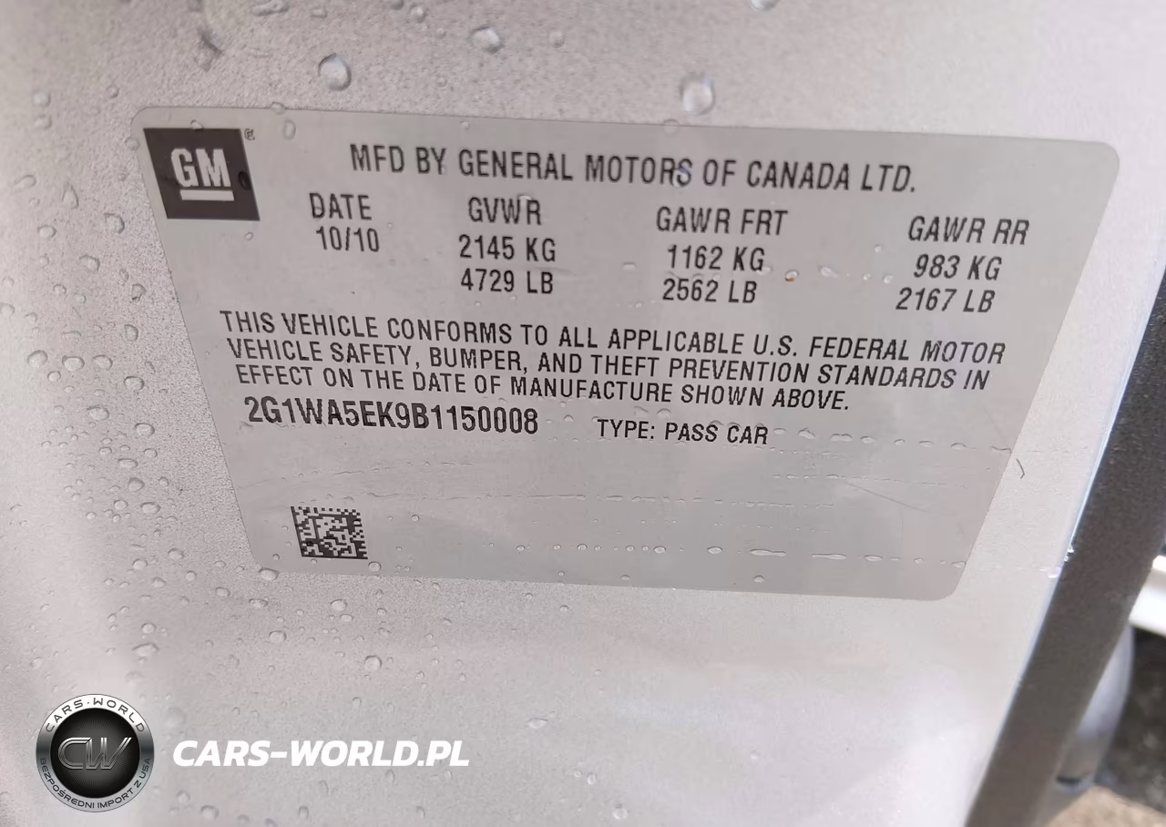 2011 Chevrolet Impala Ls VIN:2G1WA5EK9B1150008 - 9