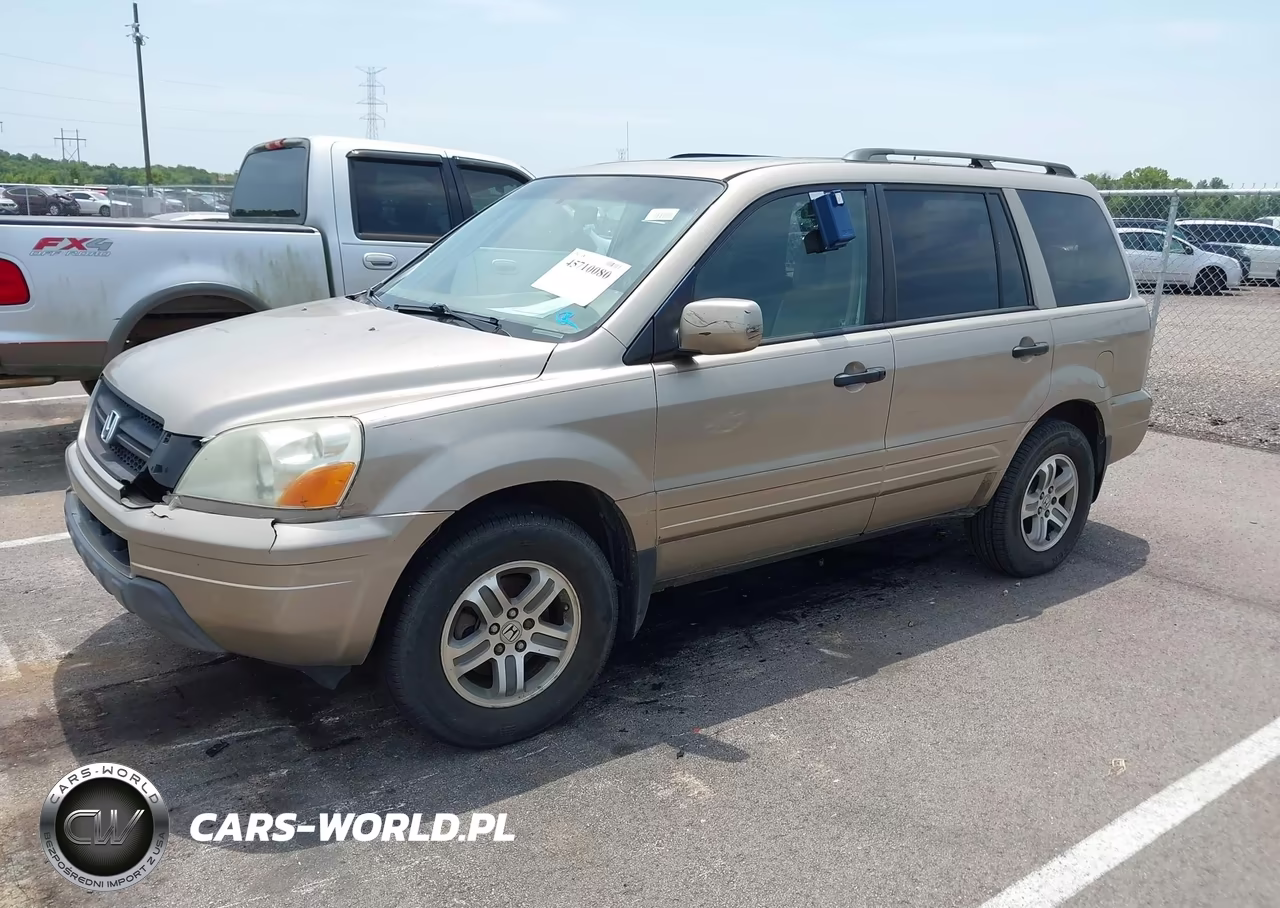 2005 Honda Pilot Ex-L VIN:2HKYF18525H502655 - 2