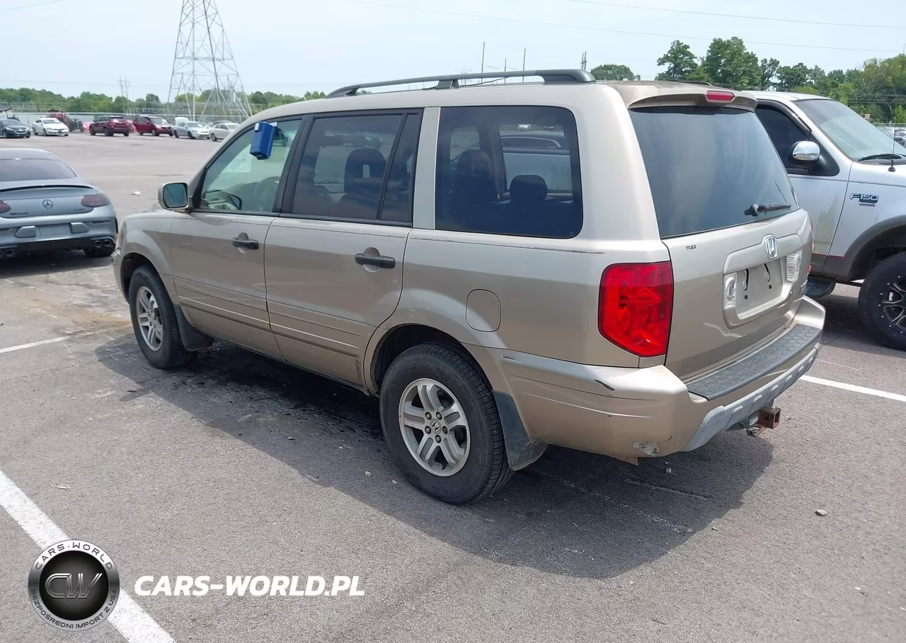 2005 Honda Pilot Ex-L VIN:2HKYF18525H502655 - 3