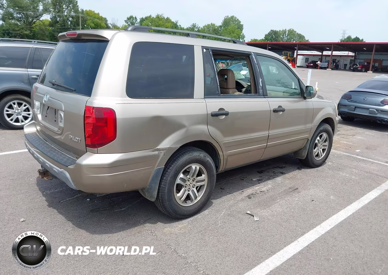 2005 Honda Pilot Ex-L VIN:2HKYF18525H502655 - 4