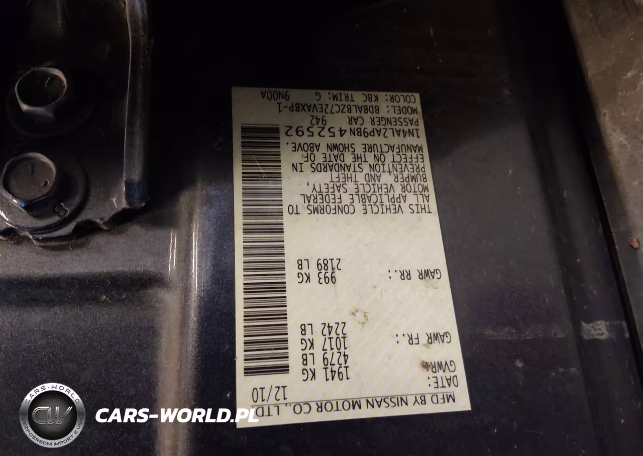 2011 Nissan Altima 2.5 S VIN:1N4AL2AP9BN452592 - 9