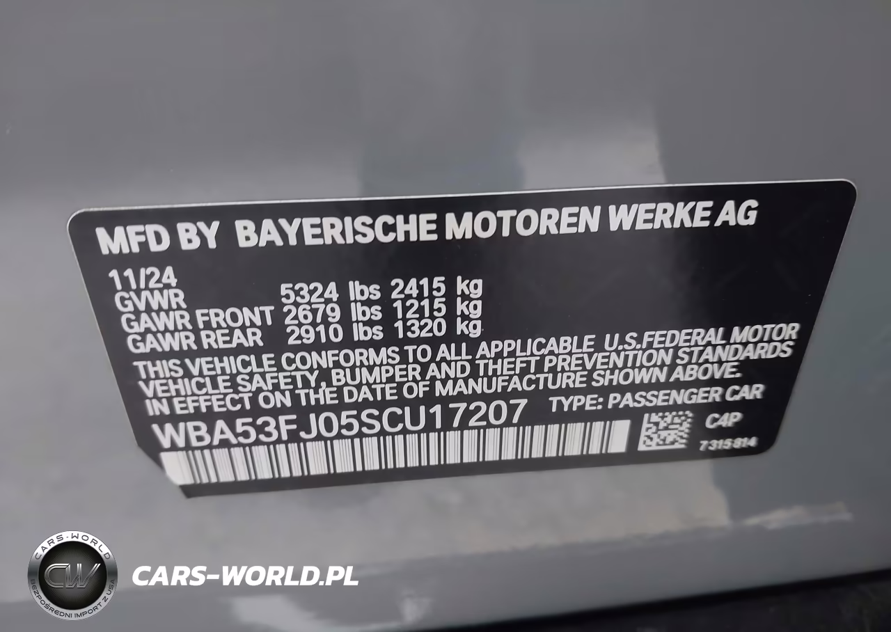 2025 BMW 530I xDrive VIN:WBA53FJ05SCU17207 - 9