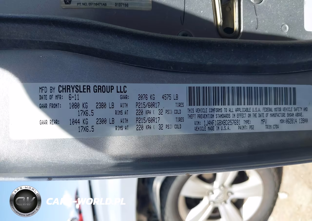 2011 Jeep Patriot Sport VIN:1J4NF1GBXBD257691 - 9