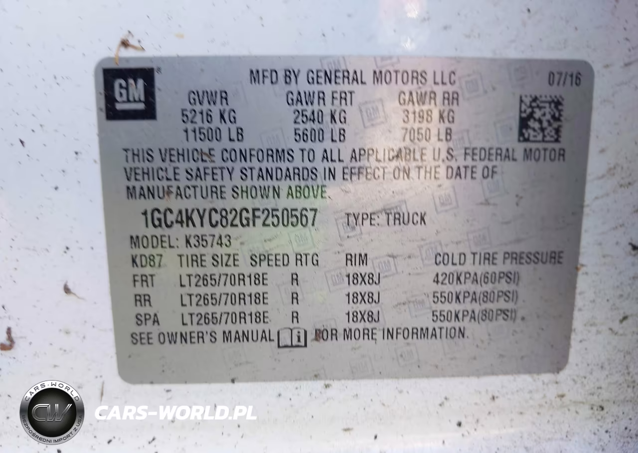 2016 Chevrolet Silverado 3500Hd Work Truck VIN:1GC4KYC82GF250567 - 9