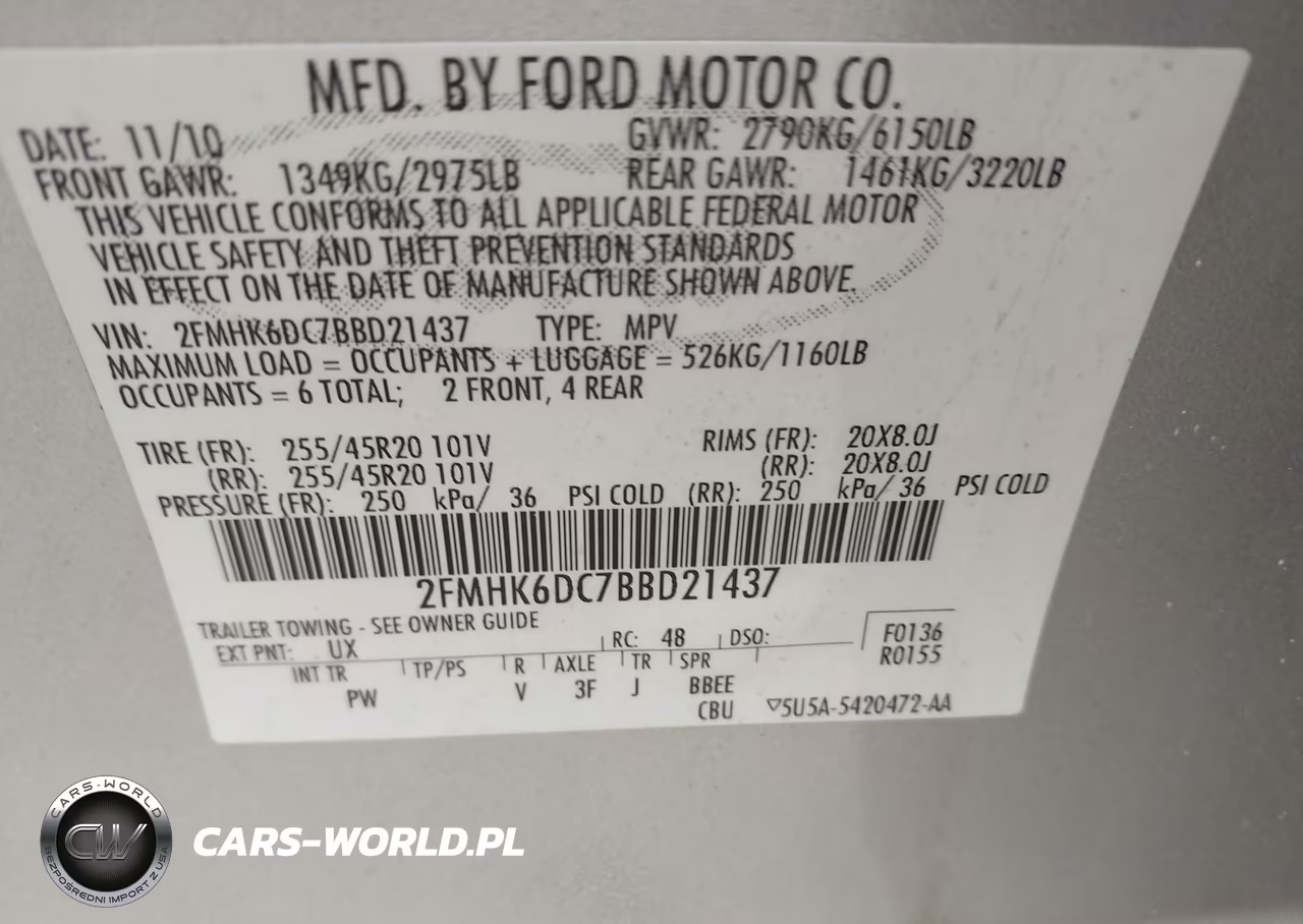 2011 Ford Flex Limited VIN:2FMHK6DC7BBD21437 - 9