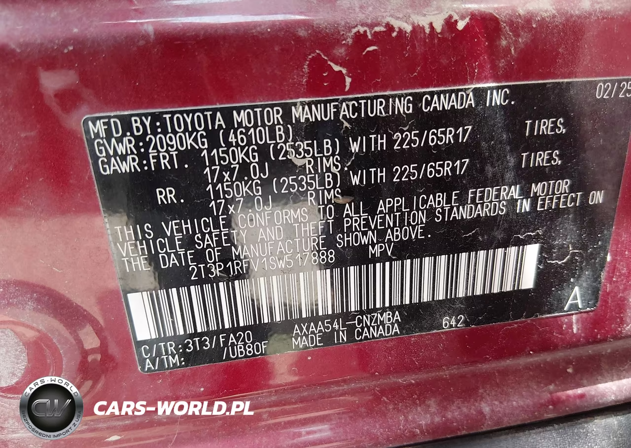 2025 Toyota Rav4 Xle VIN:2T3P1RFV1SW517888 - 9
