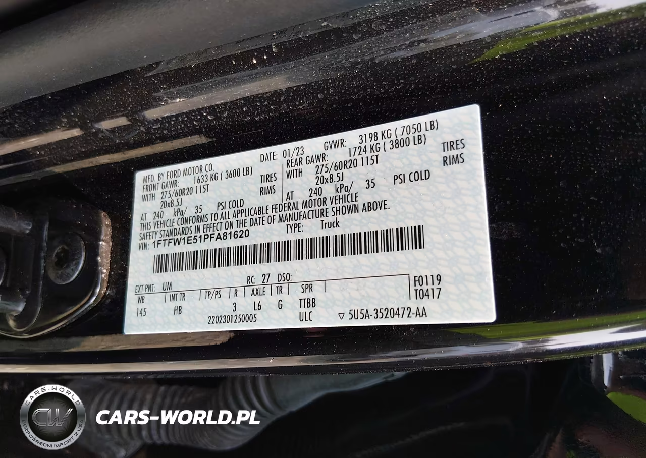 2023 Ford F-150 Lariat VIN:1FTFW1E51PFA81620 - 9
