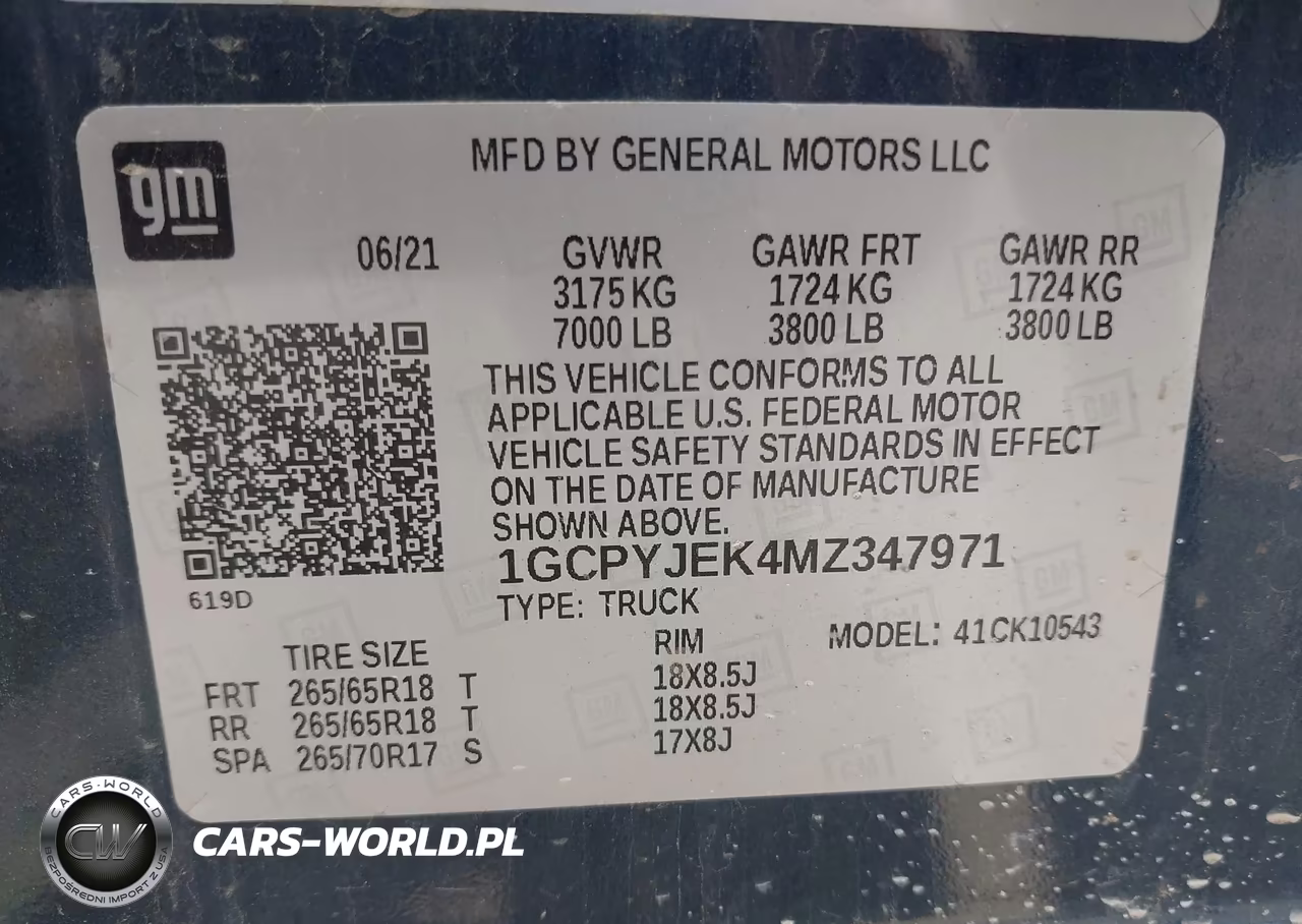 2021 Chevrolet Silverado 1500 4Wd Short Bed Lt With 2Fl VIN:1GCPYJEK4MZ347971 - 9