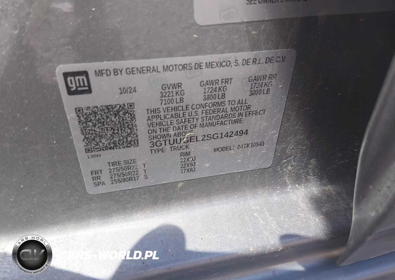 2025 GMC Sierra 1500 4Wd Short Box Denali VIN:3GTUUGEL2SG142494 - 9