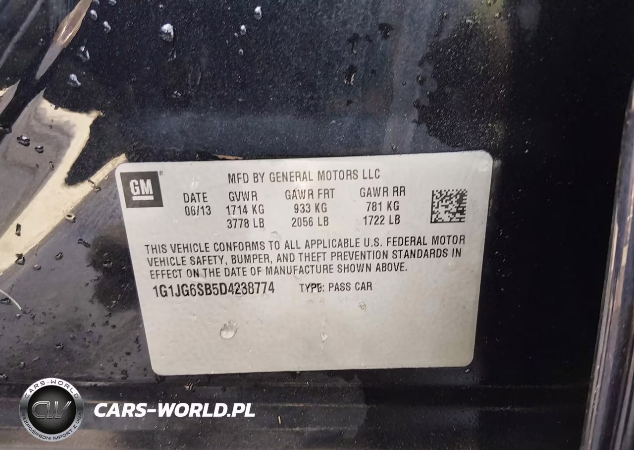 2013 Chevrolet Sonic Rs Auto VIN:1G1JG6SB5D4238774 - 9