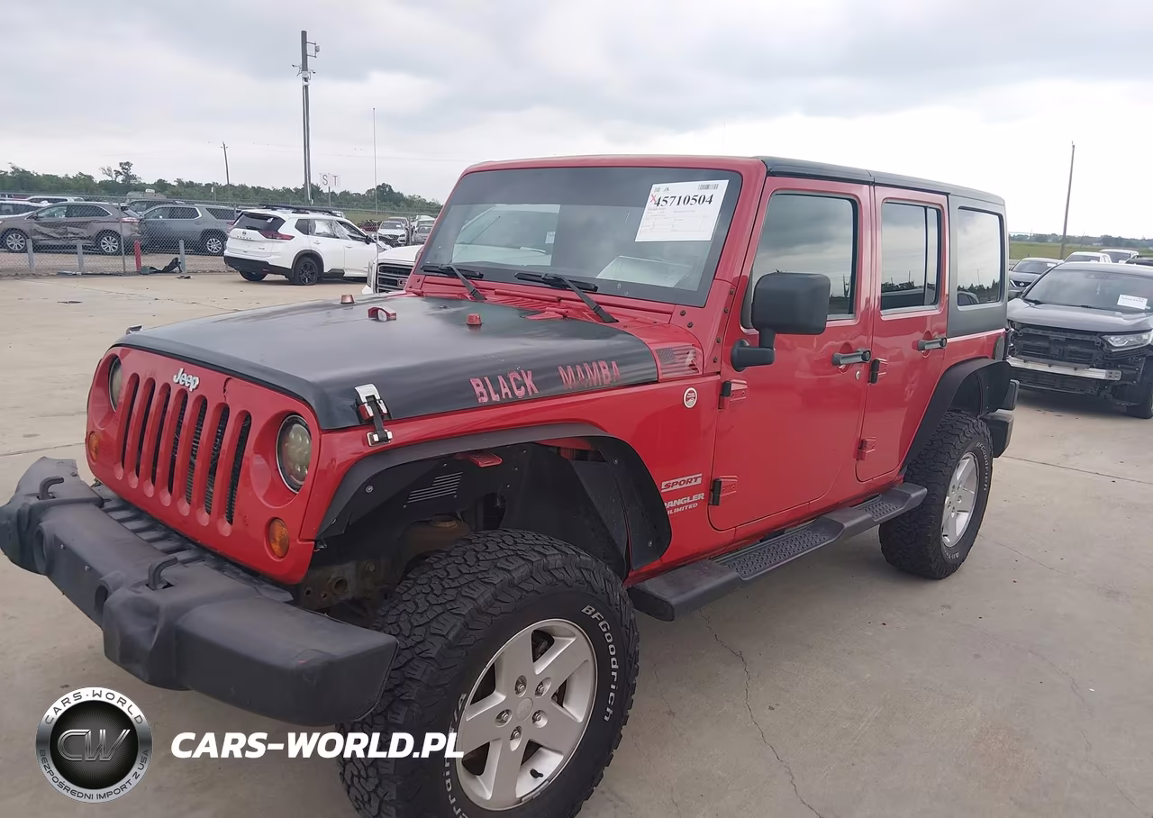 2012 Jeep Wrangler Unlimited Sport VIN:1C4BJWDG9CL141197 - 2