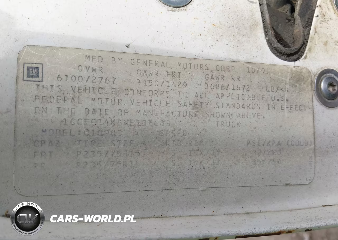 1992 Chevrolet Gmt-400 C1500 VIN:1GCEC14K6NE138683 - 9