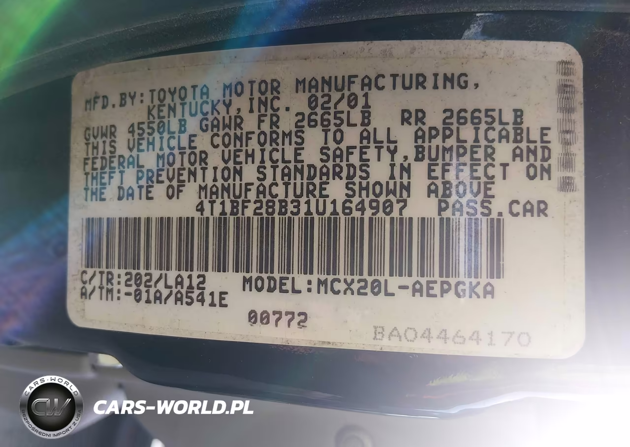 2001 Toyota Avalon Xls VIN:4T1BF28B31U164907 - 9