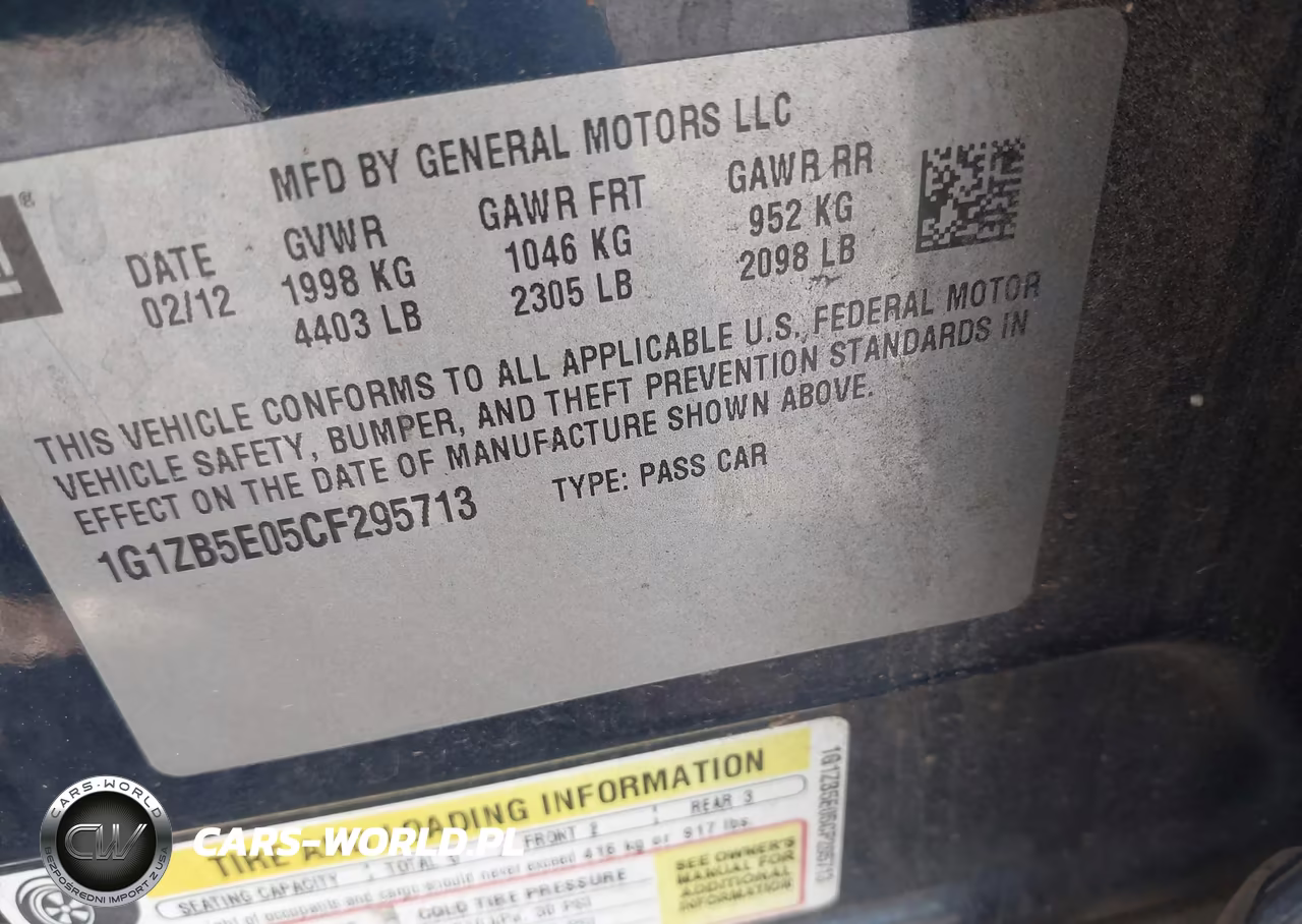 2012 Chevrolet Malibu Ls VIN:1G1ZB5E05CF295713 - 9