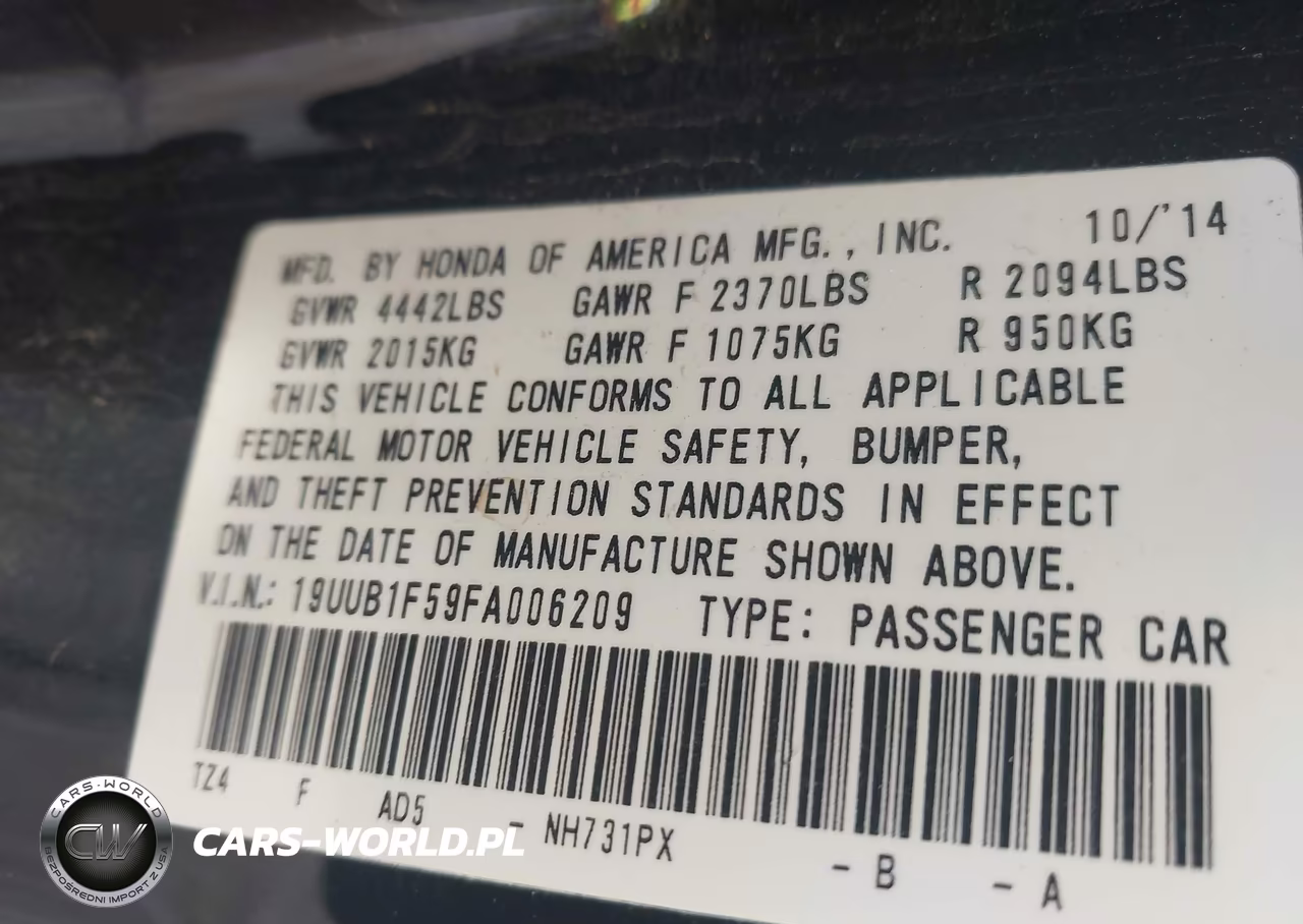 2015 Acura Tlx Tech VIN:19UUB1F59FA006209 - 9