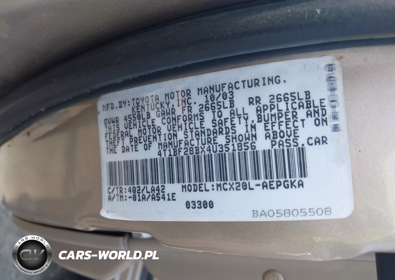 2004 Toyota Avalon Xls VIN:4T1BF28BX4U351856 - 9