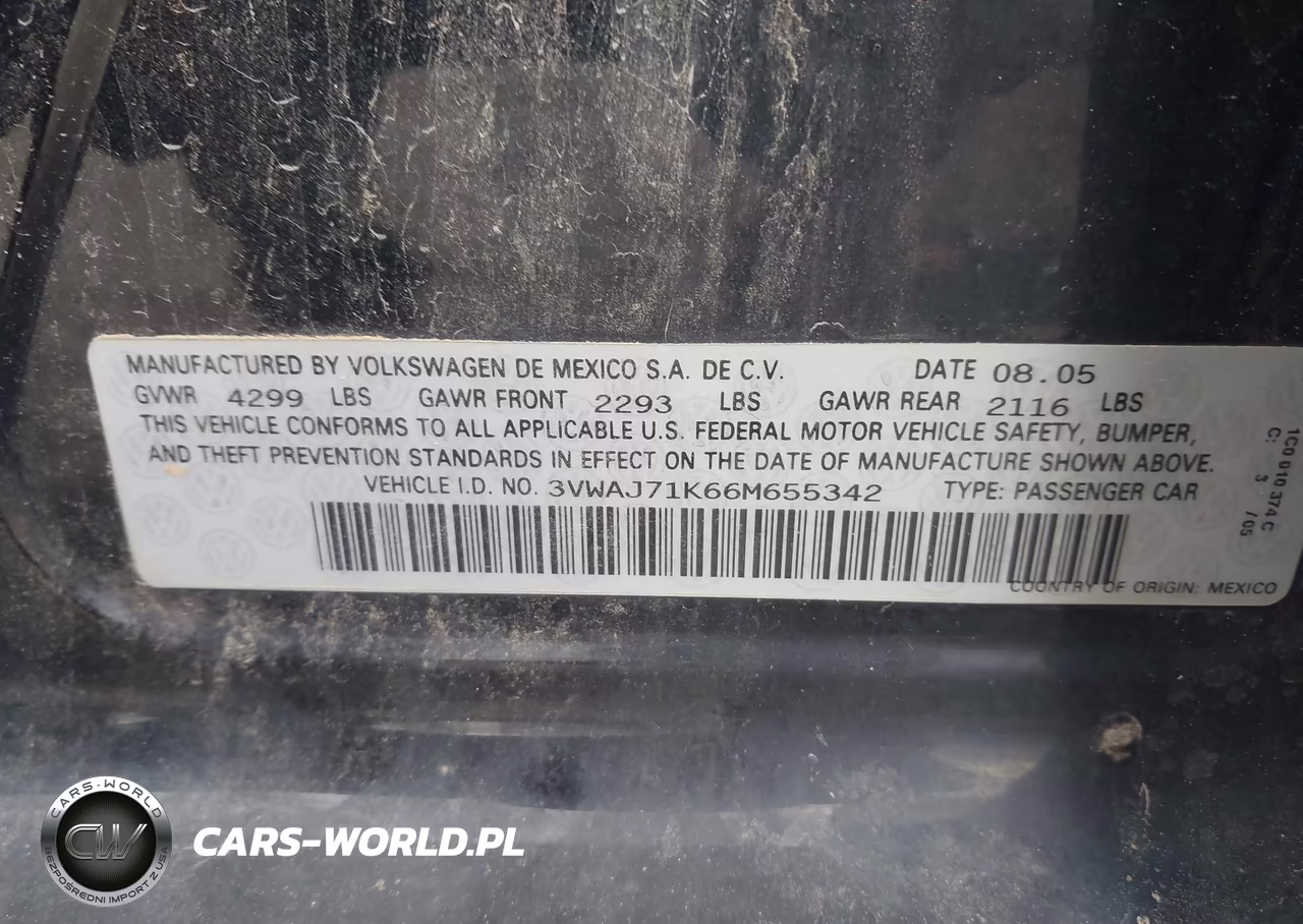 2006 Volkswagen Jetta 2.0T VIN:3VWAJ71K66M655342 - 9