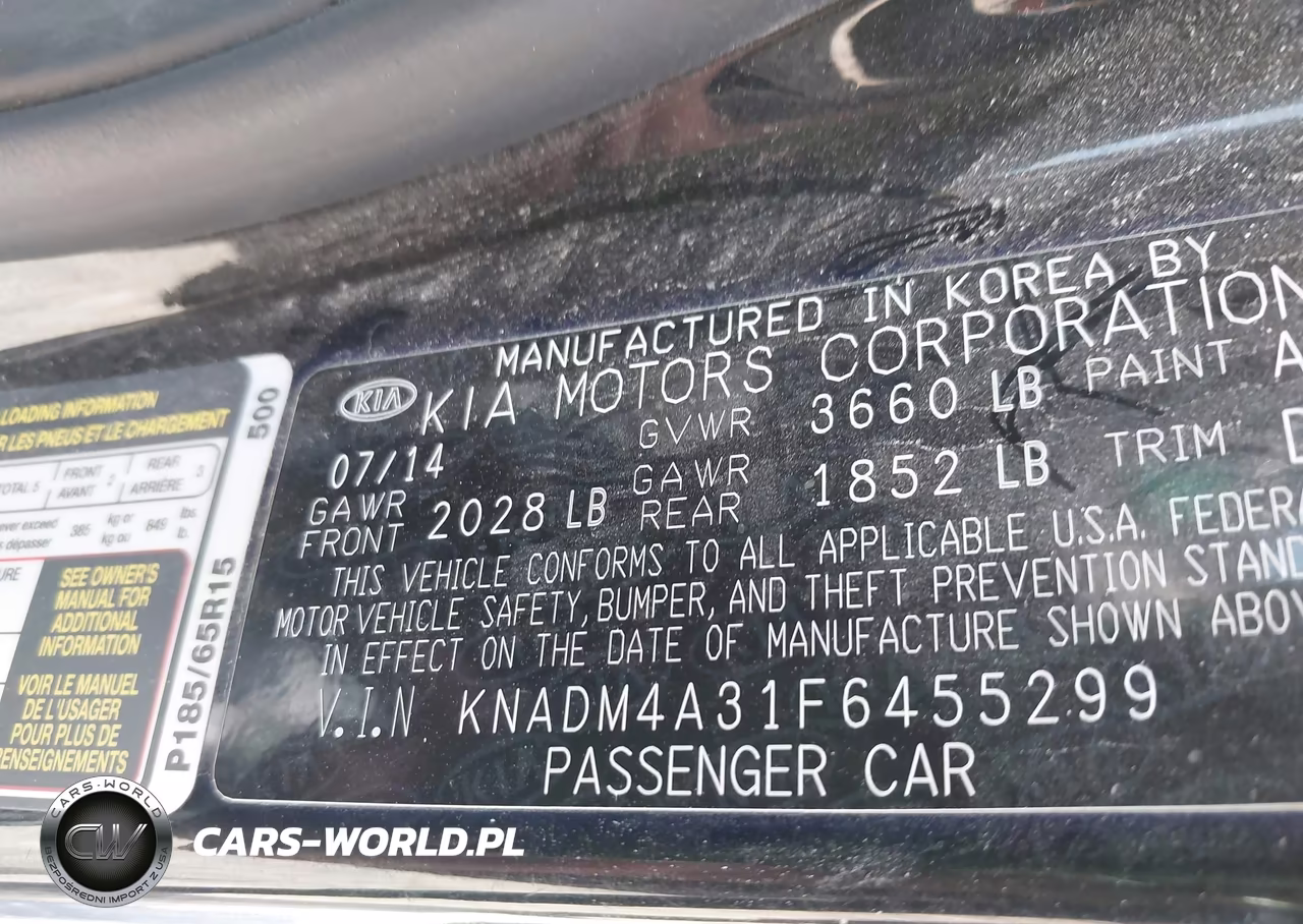 2015 Kia Rio Lx VIN:KNADM4A31F6455299 - 9