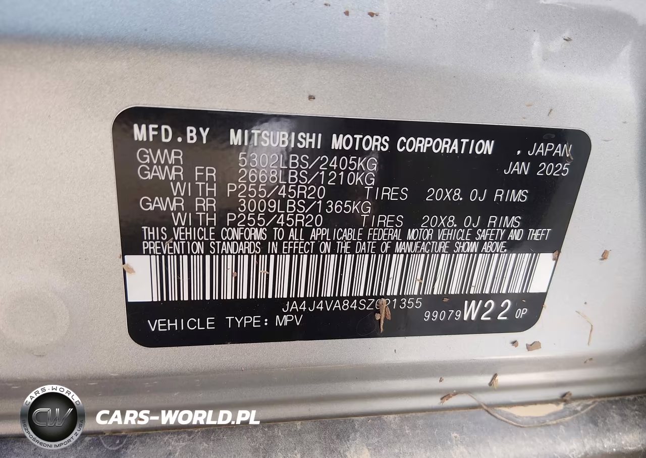 2025 Mitsubishi Outlander Se 2.5 S-Awc-Trail Edition S-Awc VIN:JA4J4VA84SZ021355 - 9