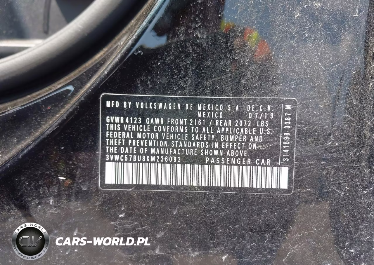 2019 Volkswagen Jetta 1.4T R-Line-1.4T S-1.4T Se VIN:3VWC57BU8KM236092 - 9