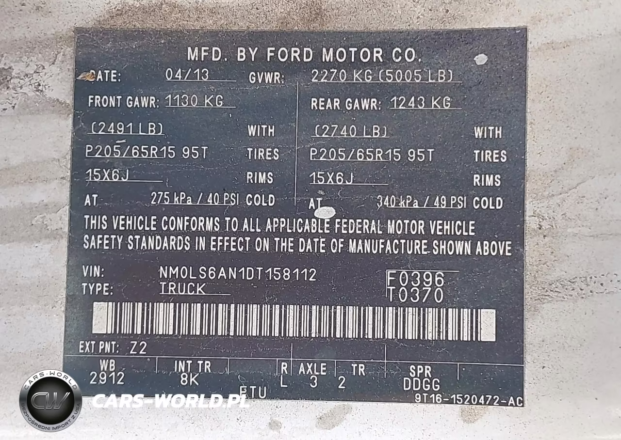 2013 Ford Transit Connect Xl VIN:NM0LS6AN1DT158112 - 9