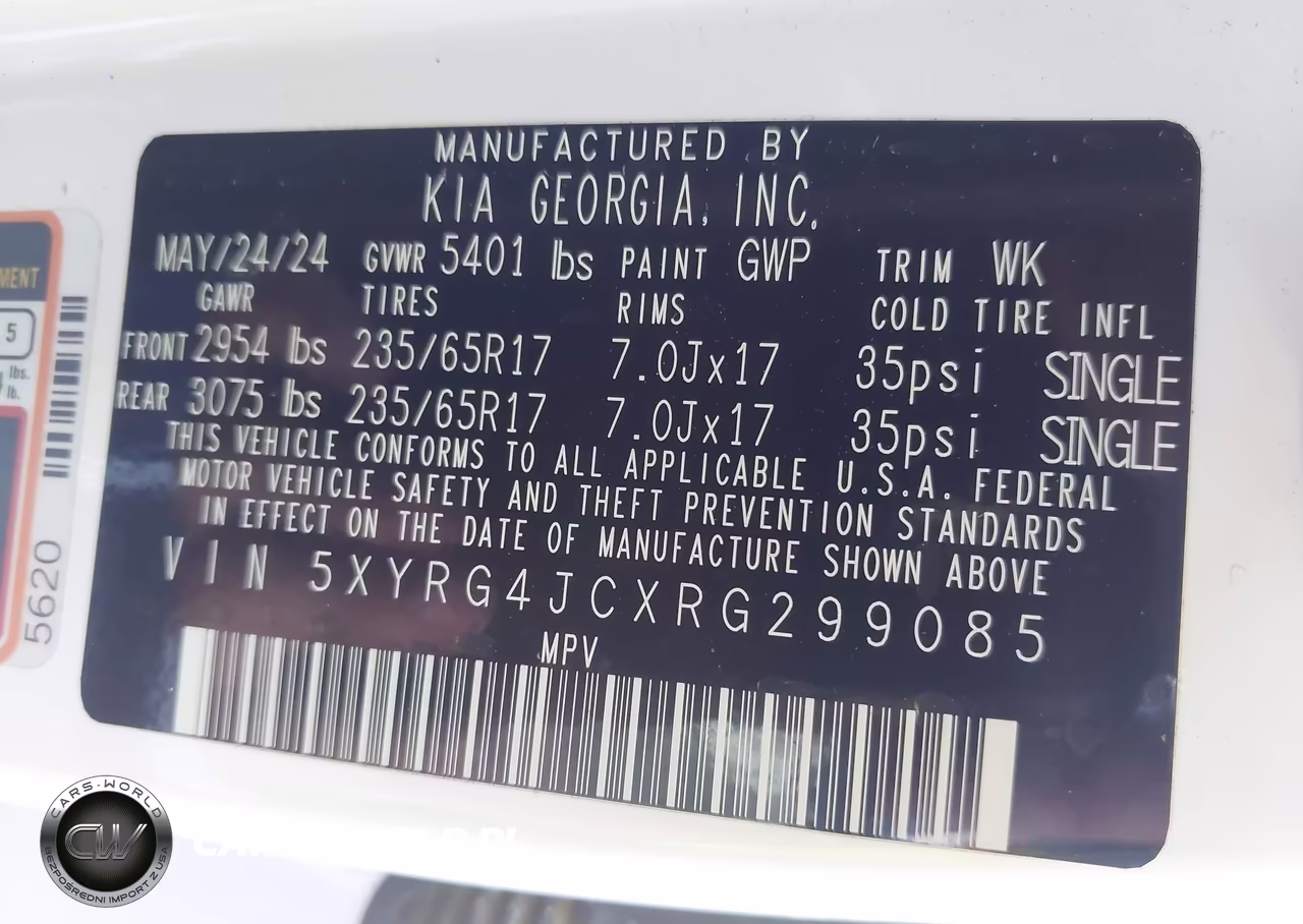 2024 Kia Sorento Lx VIN:5XYRG4JCXRG299085 - 9