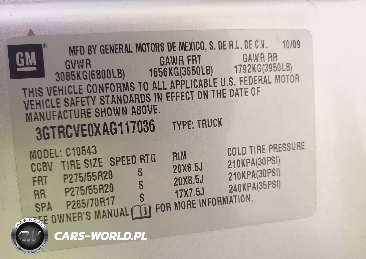 2010 GMC Sierra 1500 Sle VIN:3GTRCVE0XAG117036 - 9