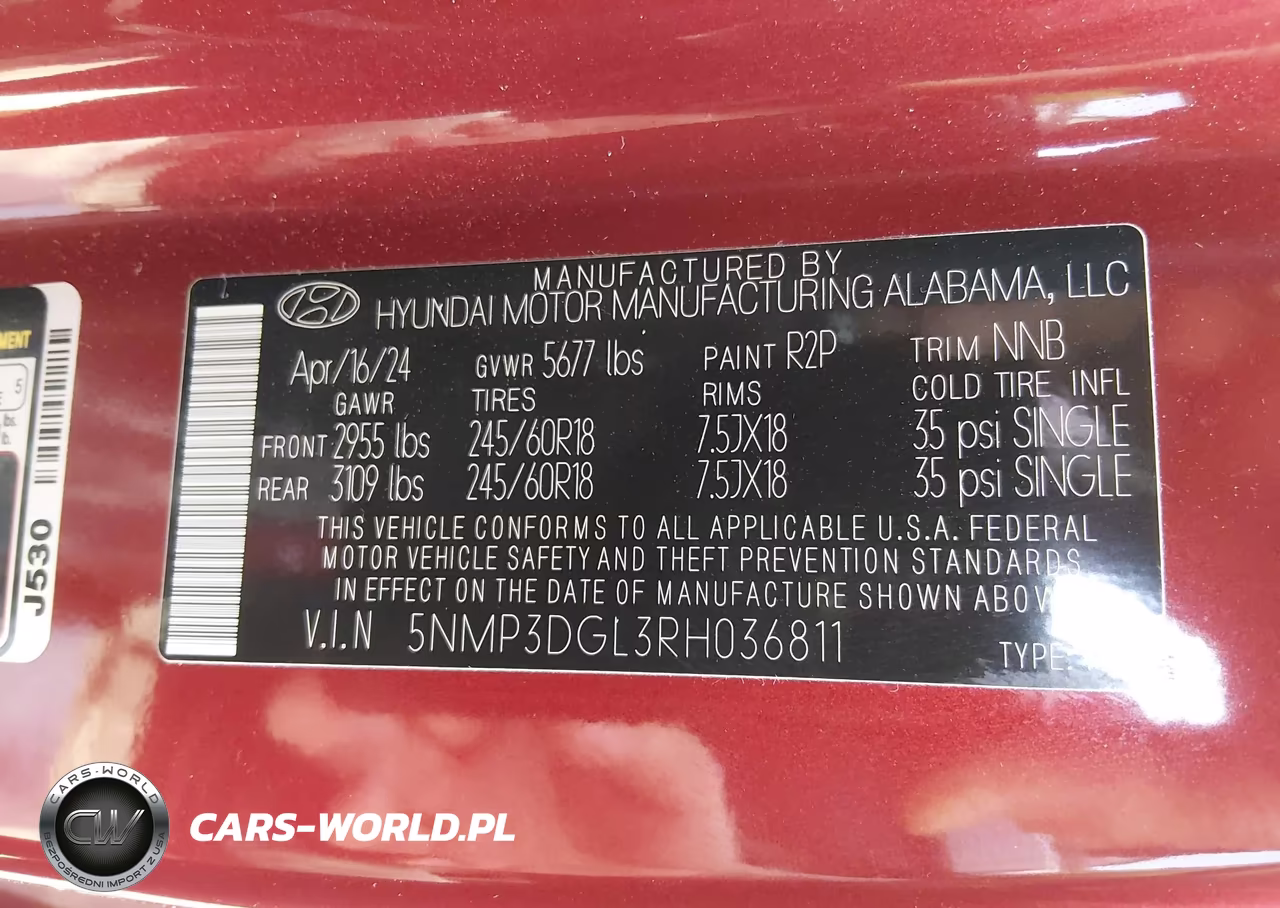 2024 Hyundai Santa Fe Xrt VIN:5NMP3DGL3RH036811 - 9