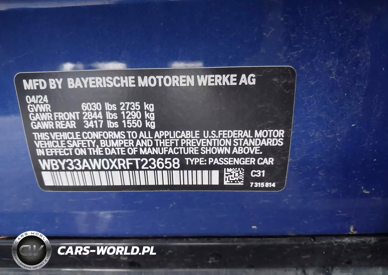 2024 BMW I4 Gran Coupe M50 VIN:WBY33AW0XRFT23658 - 9