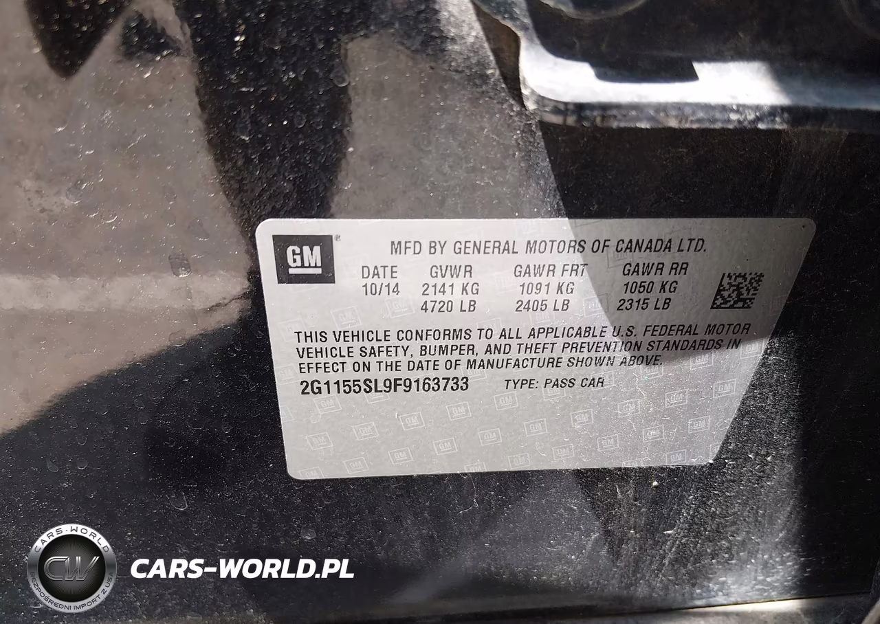 2015 Chevrolet Impala 1Lz VIN:2G1155SL9F9163733 - 9