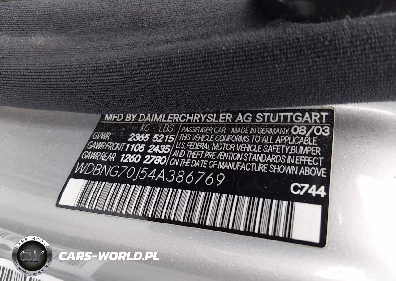 2004 Mercedes-Benz S 430 VIN:WDBNG70J54A386769 - 9